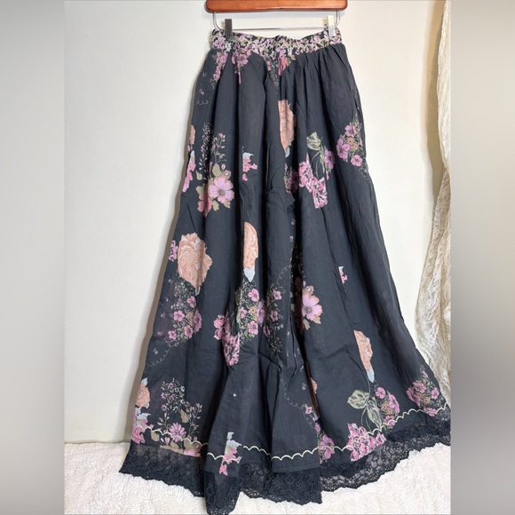 Free People Hey Lover Printed Lace Inset Sleep Pajama Pants XS - Picture 6 of 6